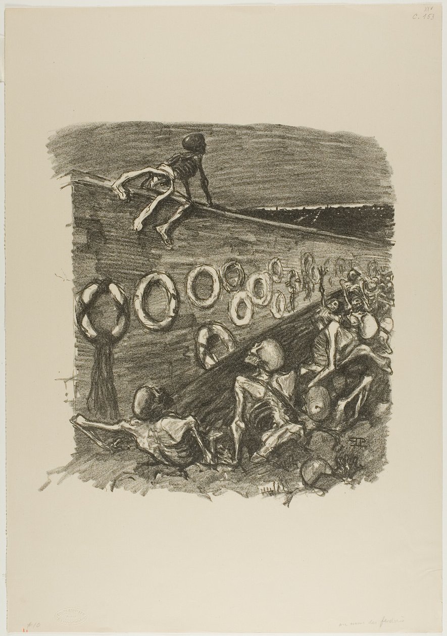 A föderalisták falánál alkotó: Théophile Alexandre Pierre Steinlen
