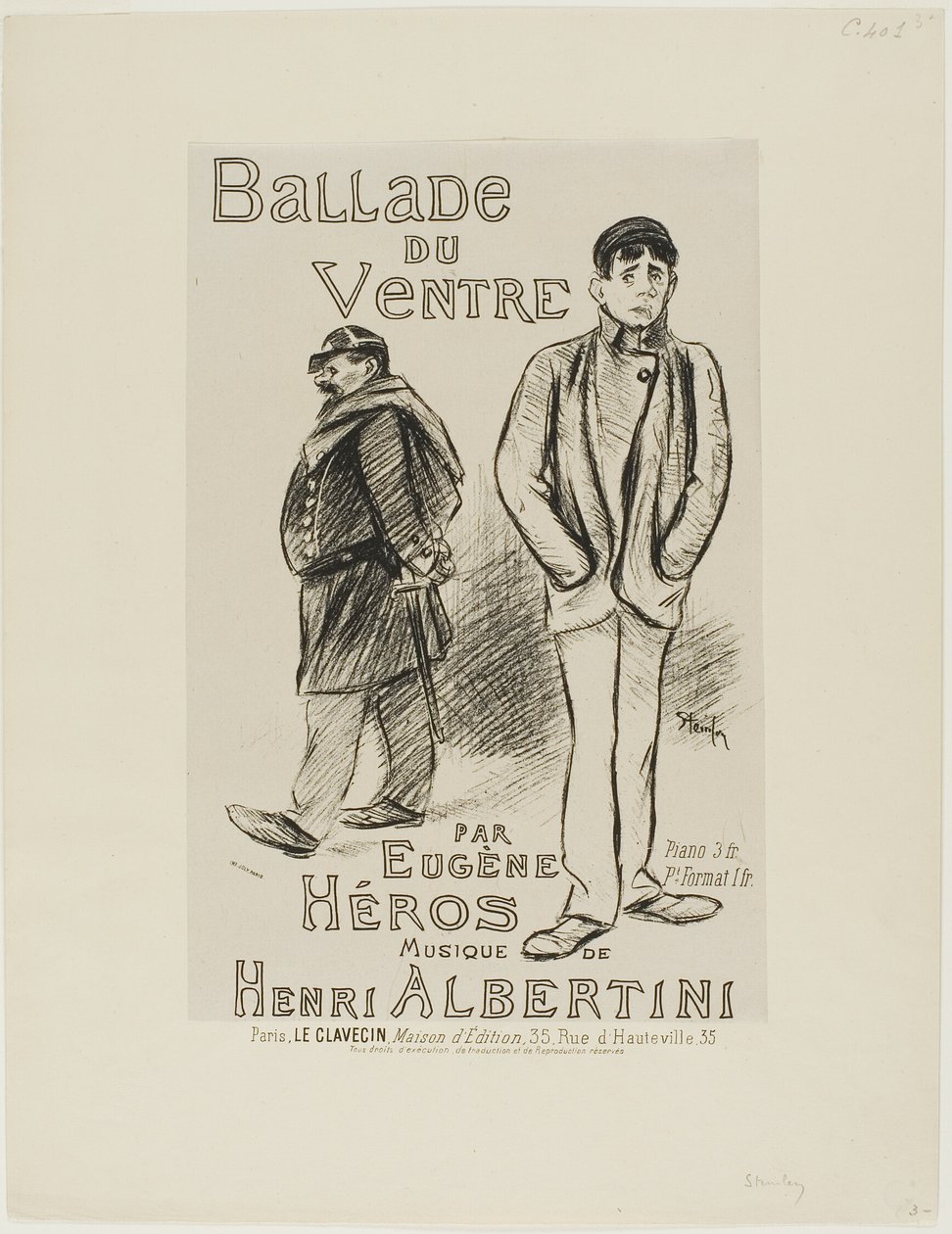 Ballade du Ventre alkotó: Théophile Alexandre Pierre Steinlen