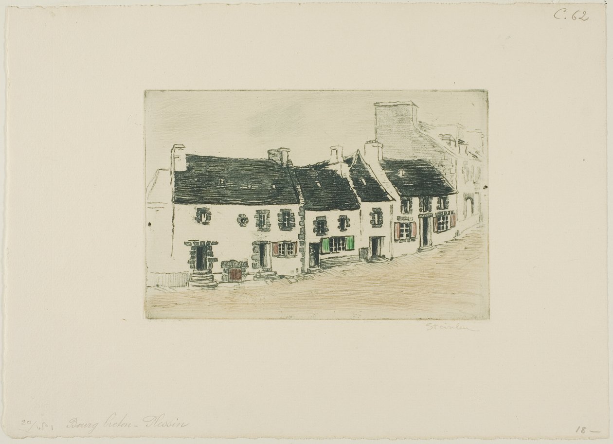 Breton piacváros, Plestin alkotó: Théophile Alexandre Pierre Steinlen