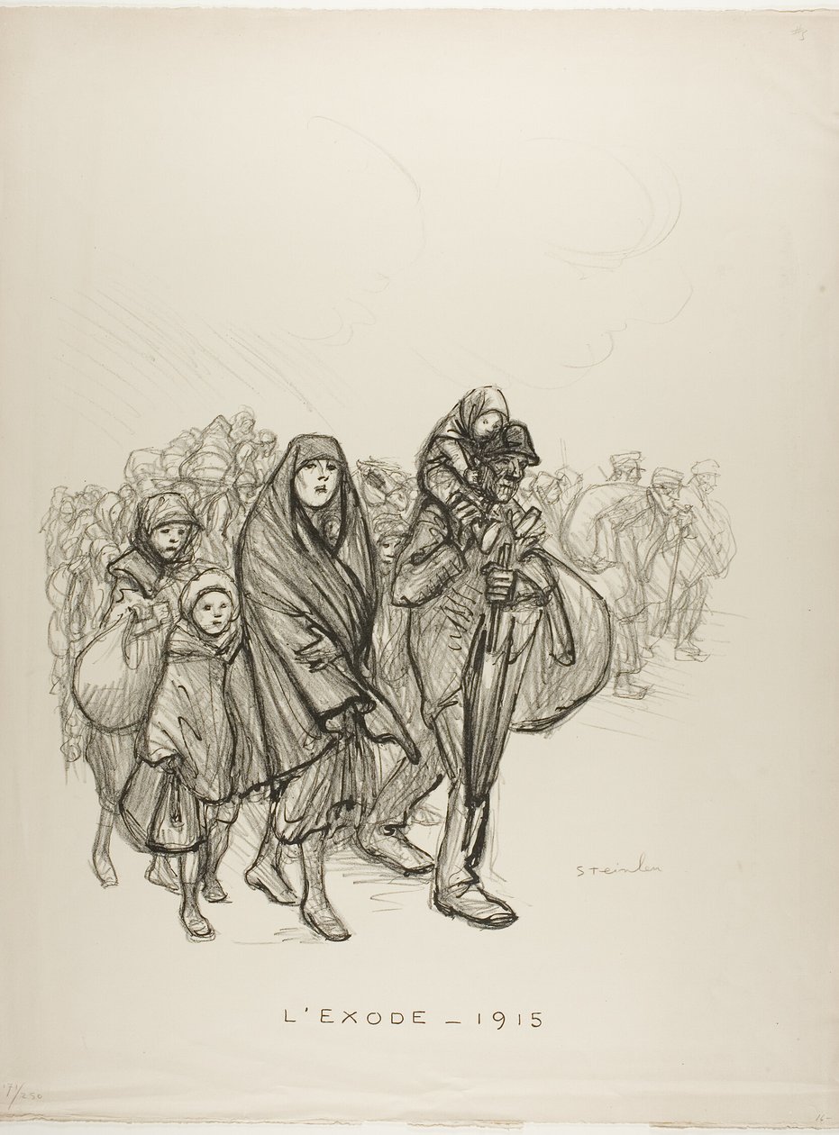 Exodus - 1915 alkotó: Théophile Alexandre Pierre Steinlen