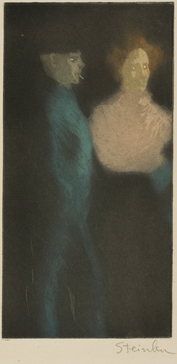 Lány és strici alkotó: Théophile Alexandre Pierre Steinlen