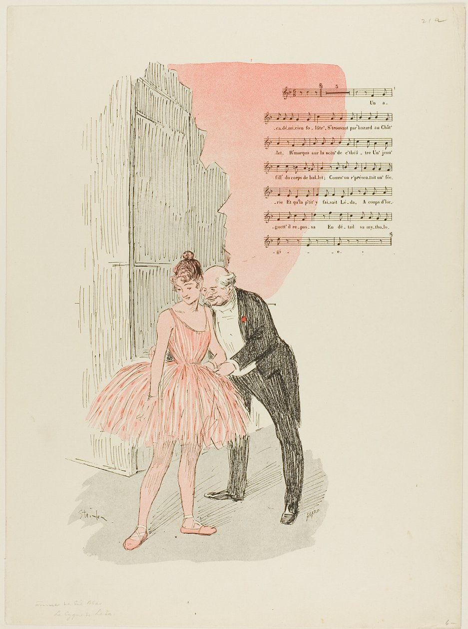 Léda és a hattyú alkotó: Théophile Alexandre Pierre Steinlen