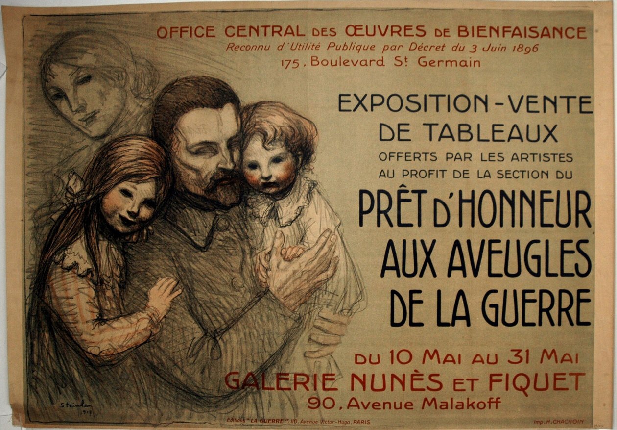 Készen áll a háborús vakok tiszteletére alkotó: Théophile Alexandre Pierre Steinlen