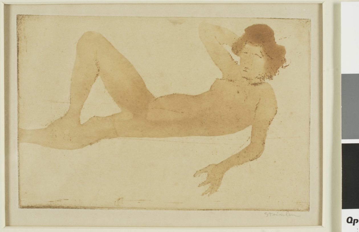 Fekvő meztelen nő alkotó: Théophile Alexandre Pierre Steinlen