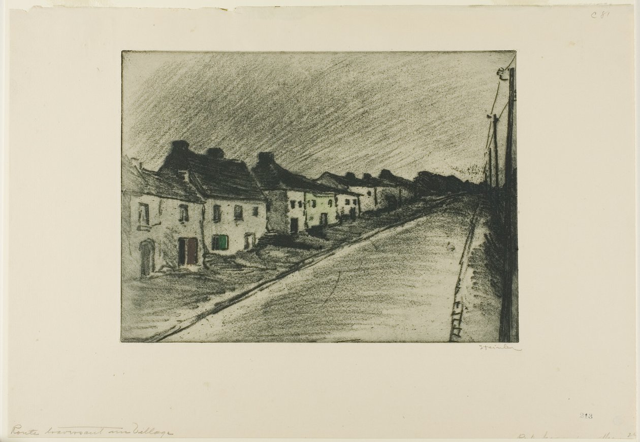 Út egy falun keresztül alkotó: Théophile Alexandre Pierre Steinlen