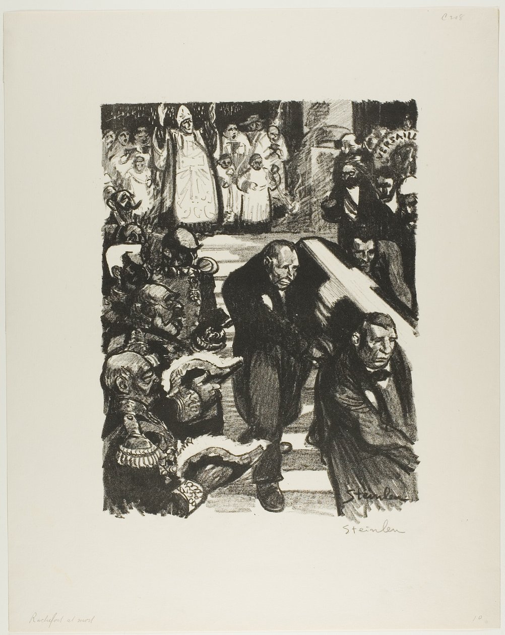 Rochefort haldoklik! Rochefort meghalt! alkotó: Théophile Alexandre Pierre Steinlen
