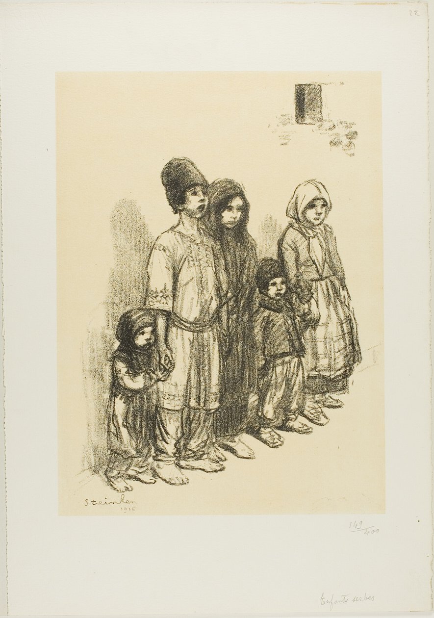 Szerb gyerekek alkotó: Théophile Alexandre Pierre Steinlen