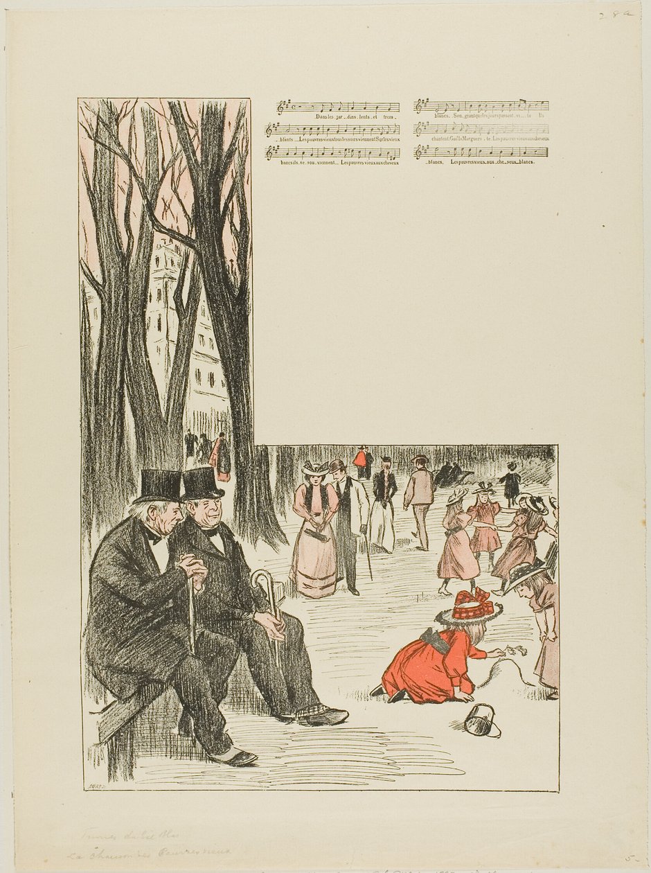 A szegény öregek dala alkotó: Théophile Alexandre Pierre Steinlen