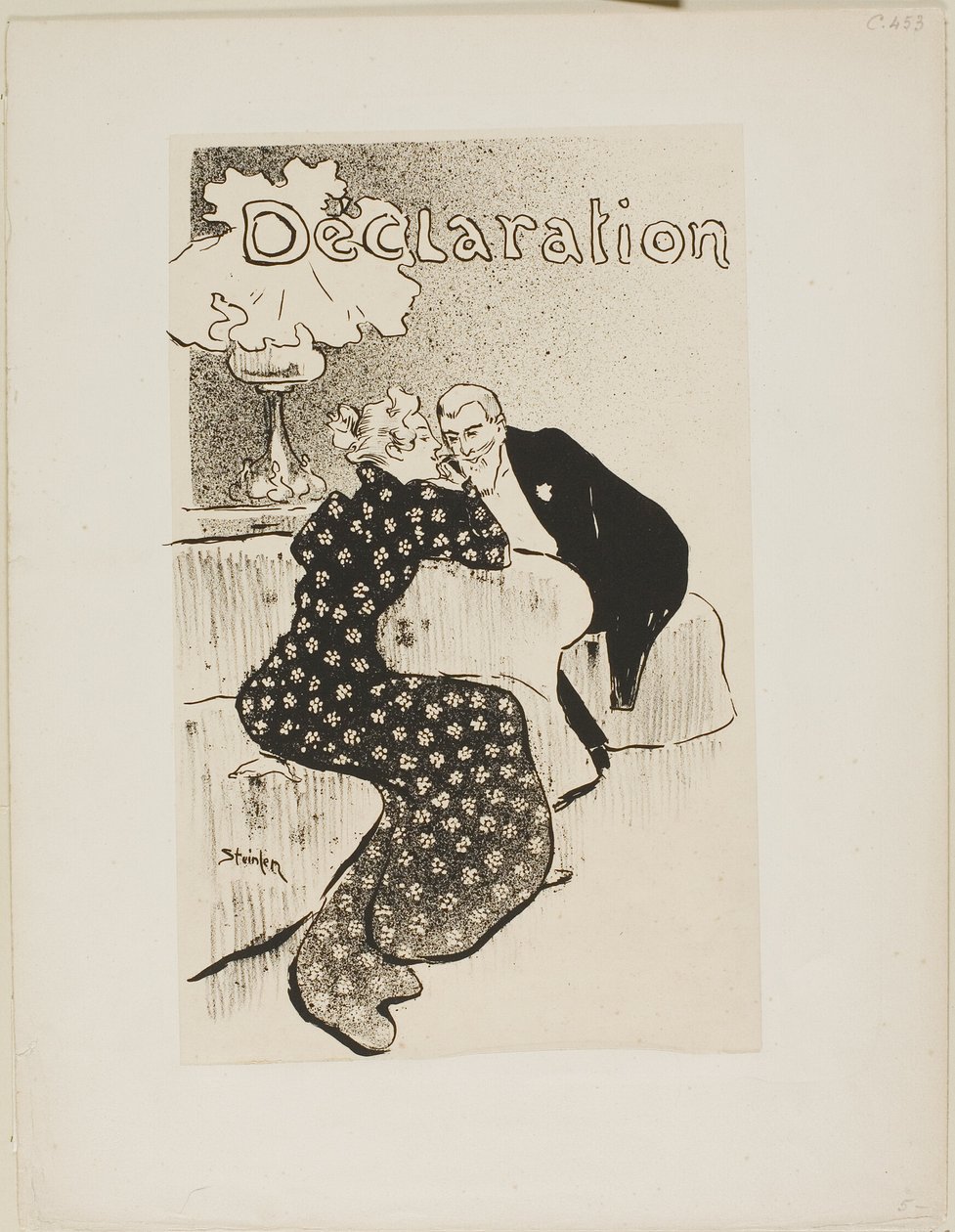 A nyilatkozat alkotó: Théophile Alexandre Pierre Steinlen