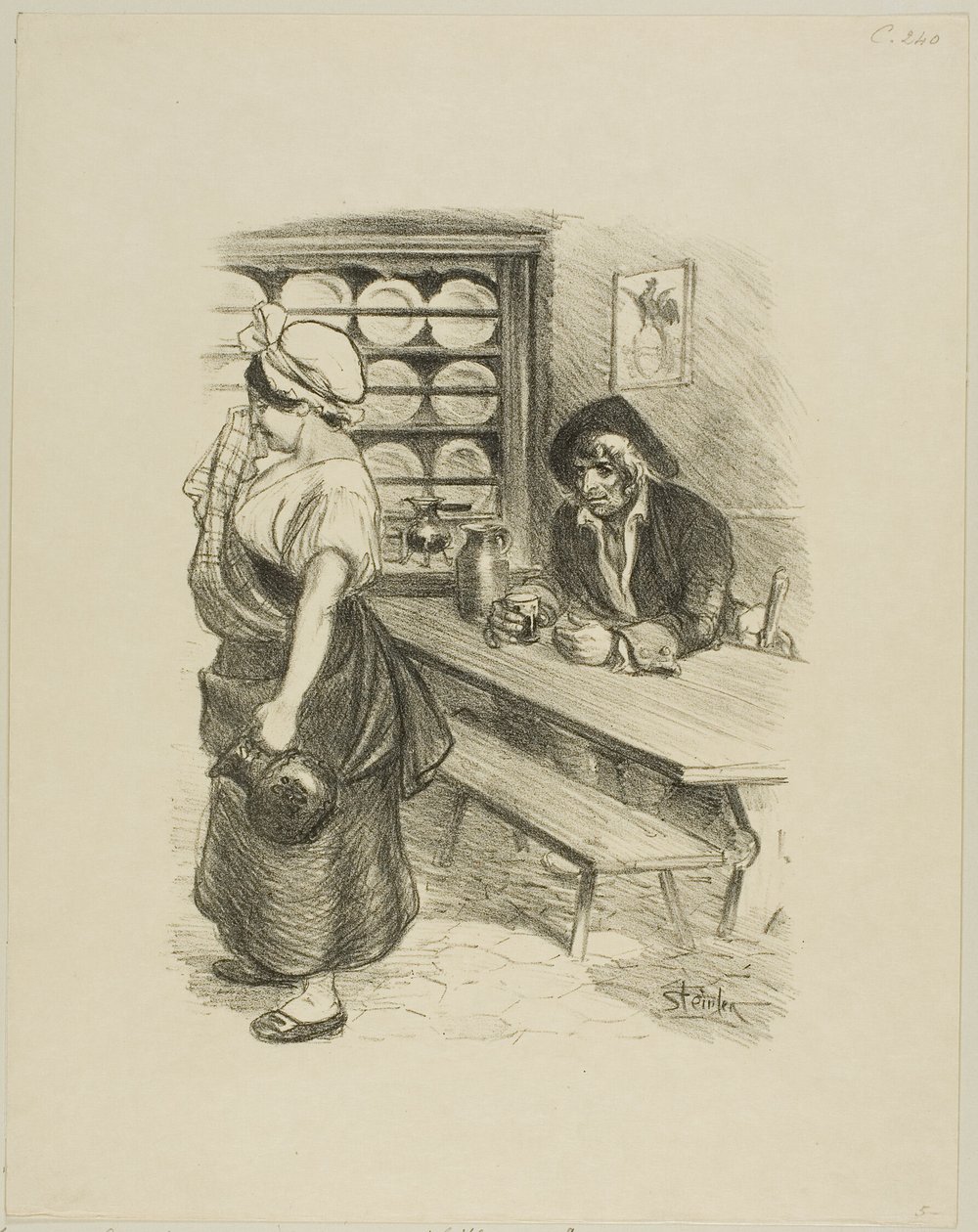 A tengerész visszatérése alkotó: Théophile Alexandre Pierre Steinlen