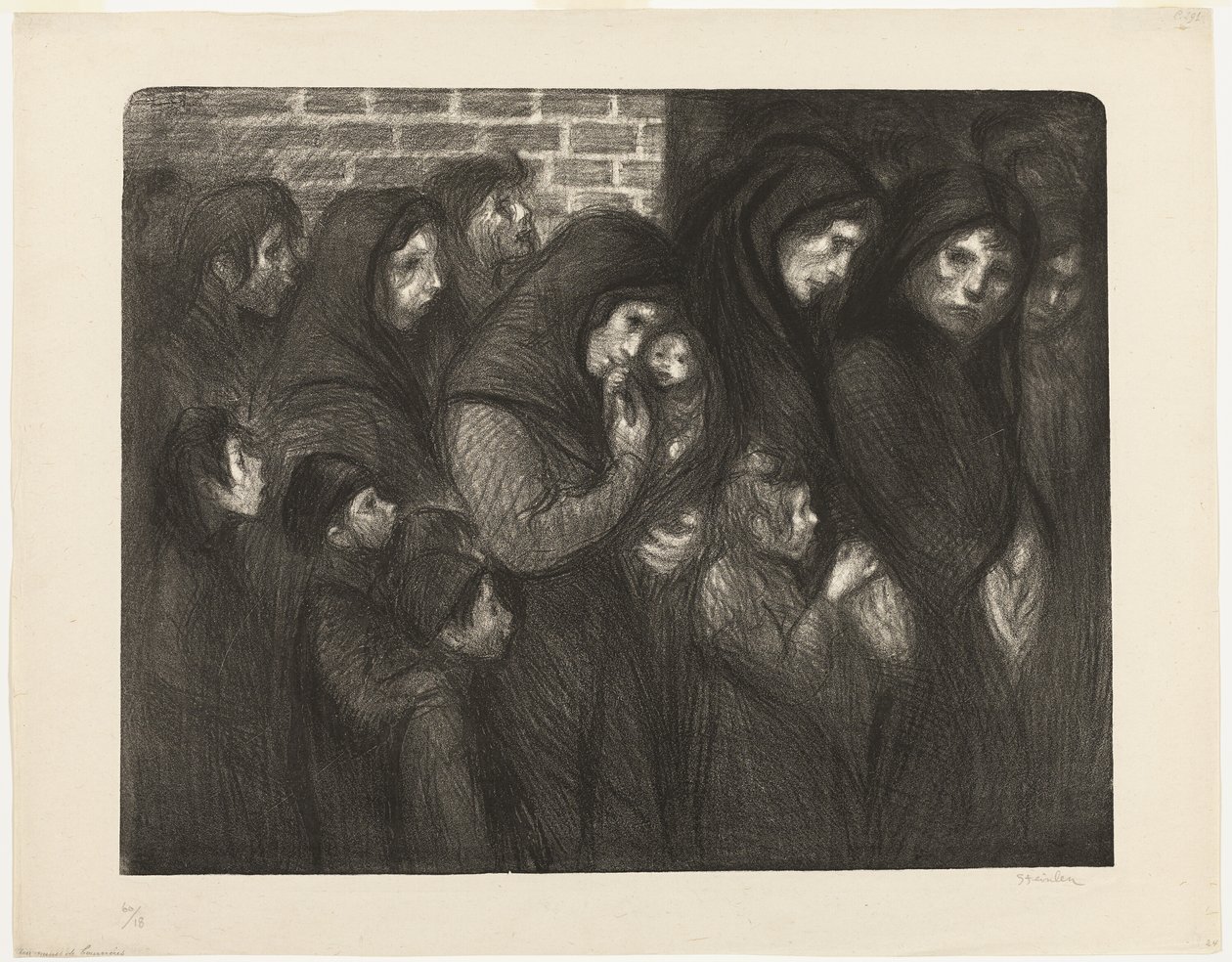 A courrières-i özvegyek alkotó: Théophile Alexandre Pierre Steinlen