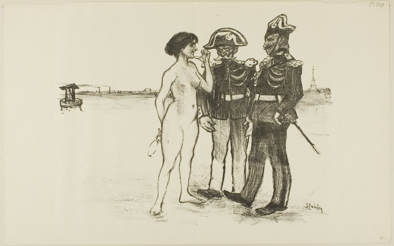 Az igazság és a két katona alkotó: Théophile Alexandre Pierre Steinlen