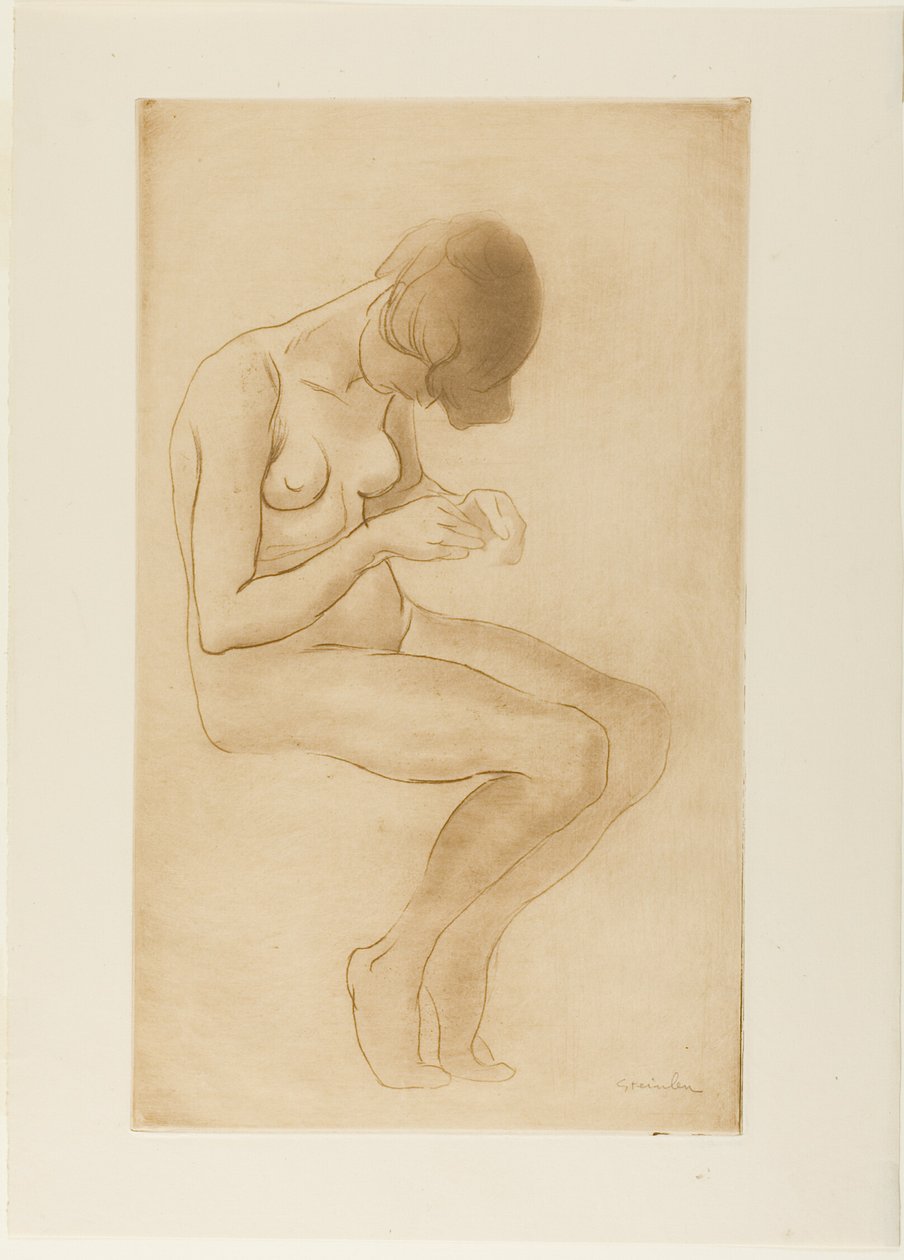 Nő rögzítése körmei alkotó: Théophile Alexandre Pierre Steinlen