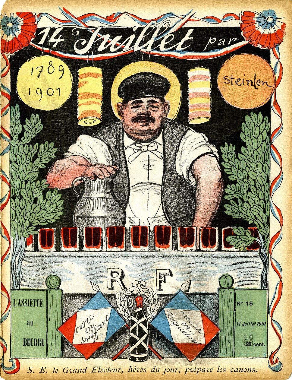 1789. július 14. – 1901. – Theophile Alexandre Steinlen rajza alkotó: Théophile Alexandre Steinlen