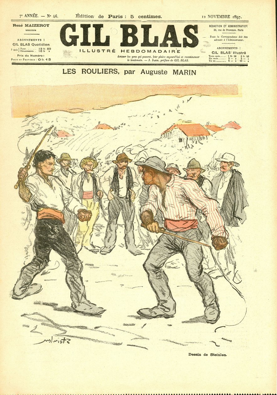 „Gil Blas” borítója alkotó: Théophile Alexandre Steinlen