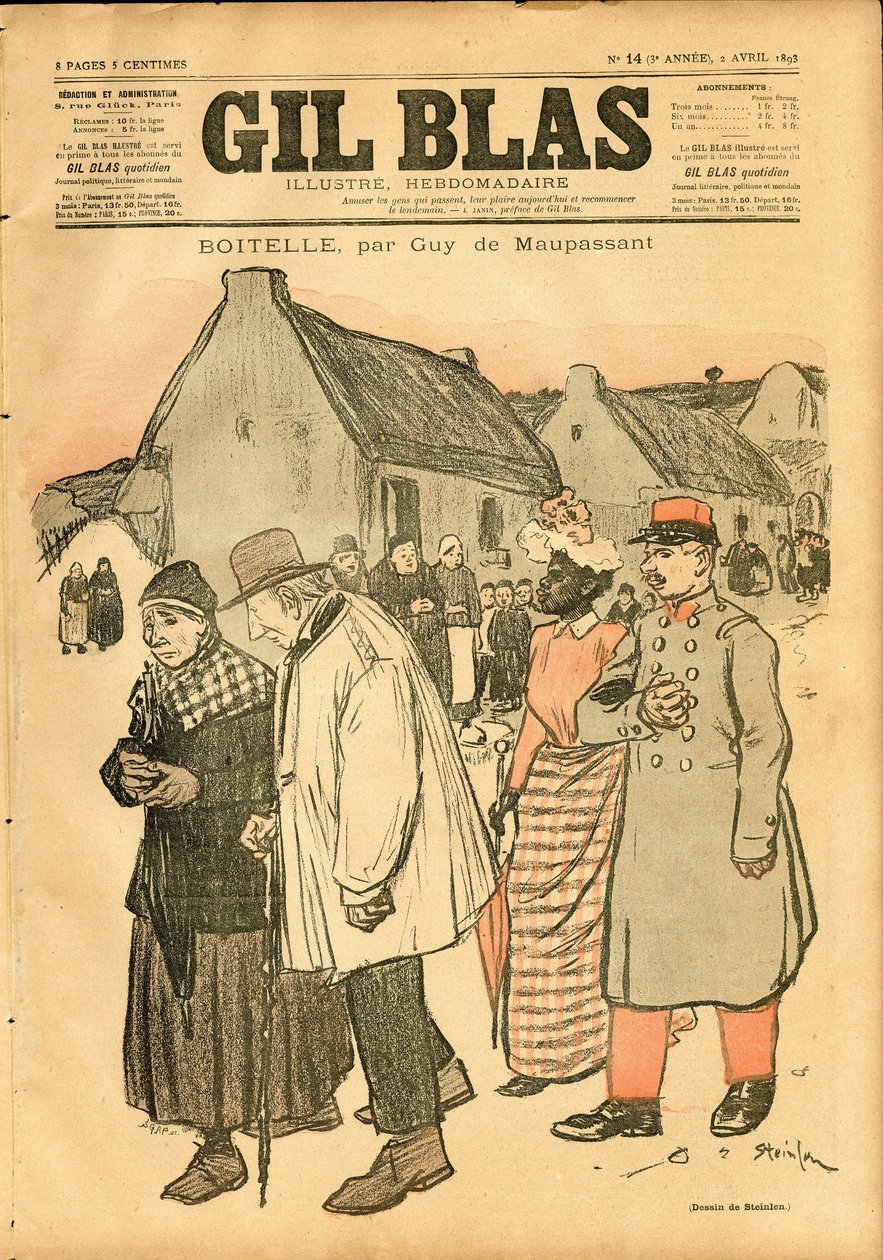„Gil Blas” borítója alkotó: Théophile Alexandre Steinlen