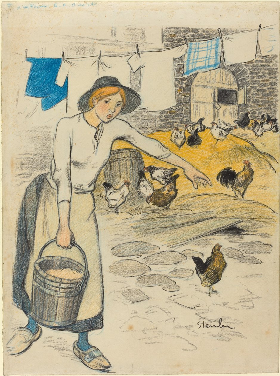 tanyasi lány alkotó: Théophile Alexandre Steinlen