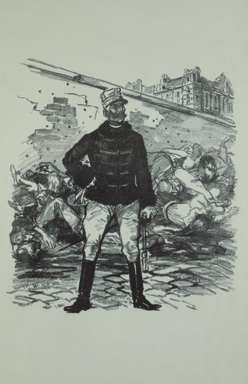 Gaston Auguste tábornok (1830-1909) de Gallifet márki, teljes dicsőségében alkotó: Théophile Alexandre Steinlen