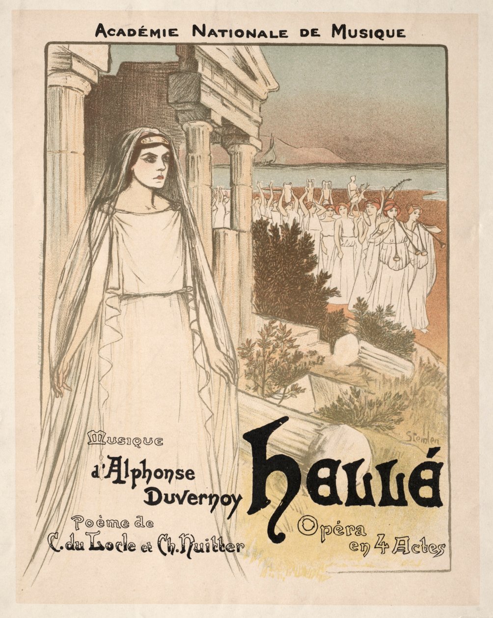 Hellé - Opera 4 felvonásban, 1896. alkotó: Théophile Alexandre Steinlen