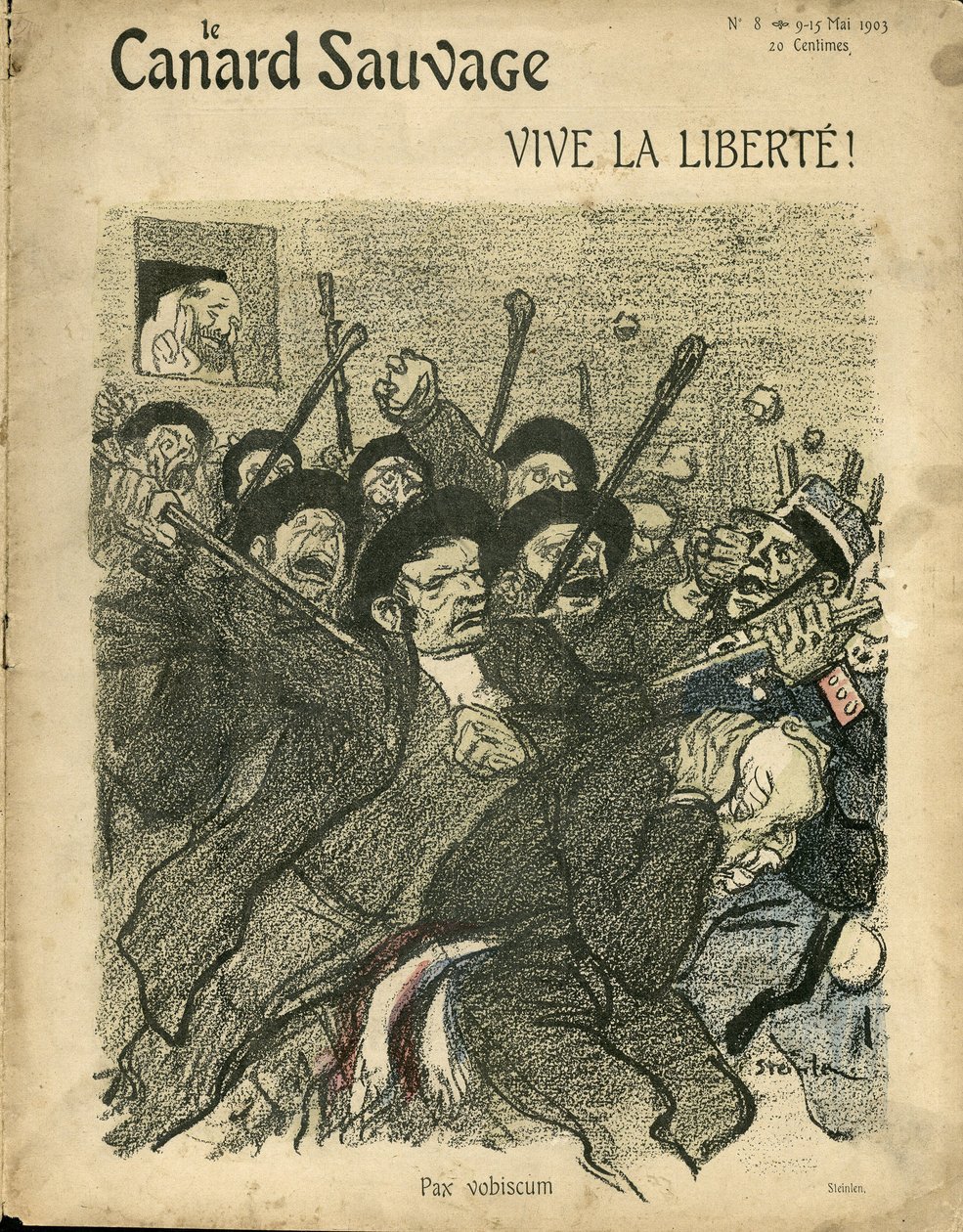 Steinlen (1859-1923) illusztrációja A vadkacsa borítójához alkotó: Théophile Alexandre Steinlen