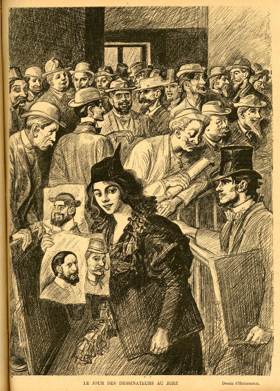 Heidbrinck (1852-1914) illusztrációja a Le Rire-ben alkotó: Théophile Alexandre Steinlen