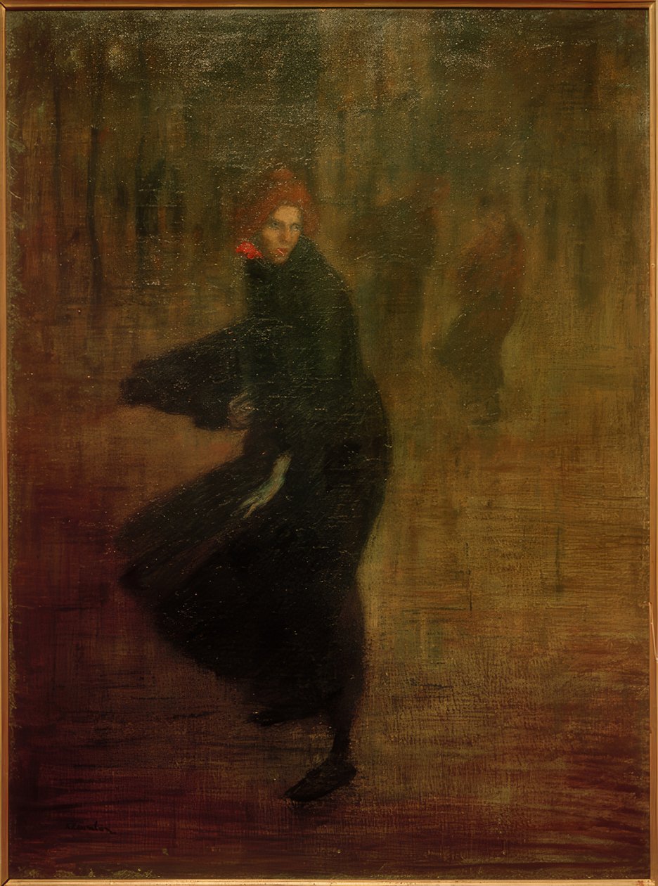 Fiatal munkás az utcán alkotó: Théophile Alexandre Steinlen
