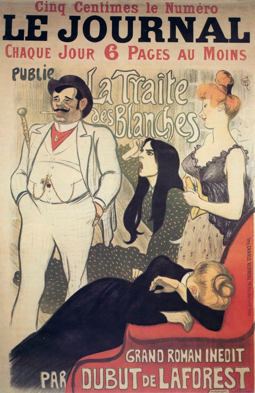 The Journal, poszter, 1899. alkotó: Théophile Alexandre Steinlen
