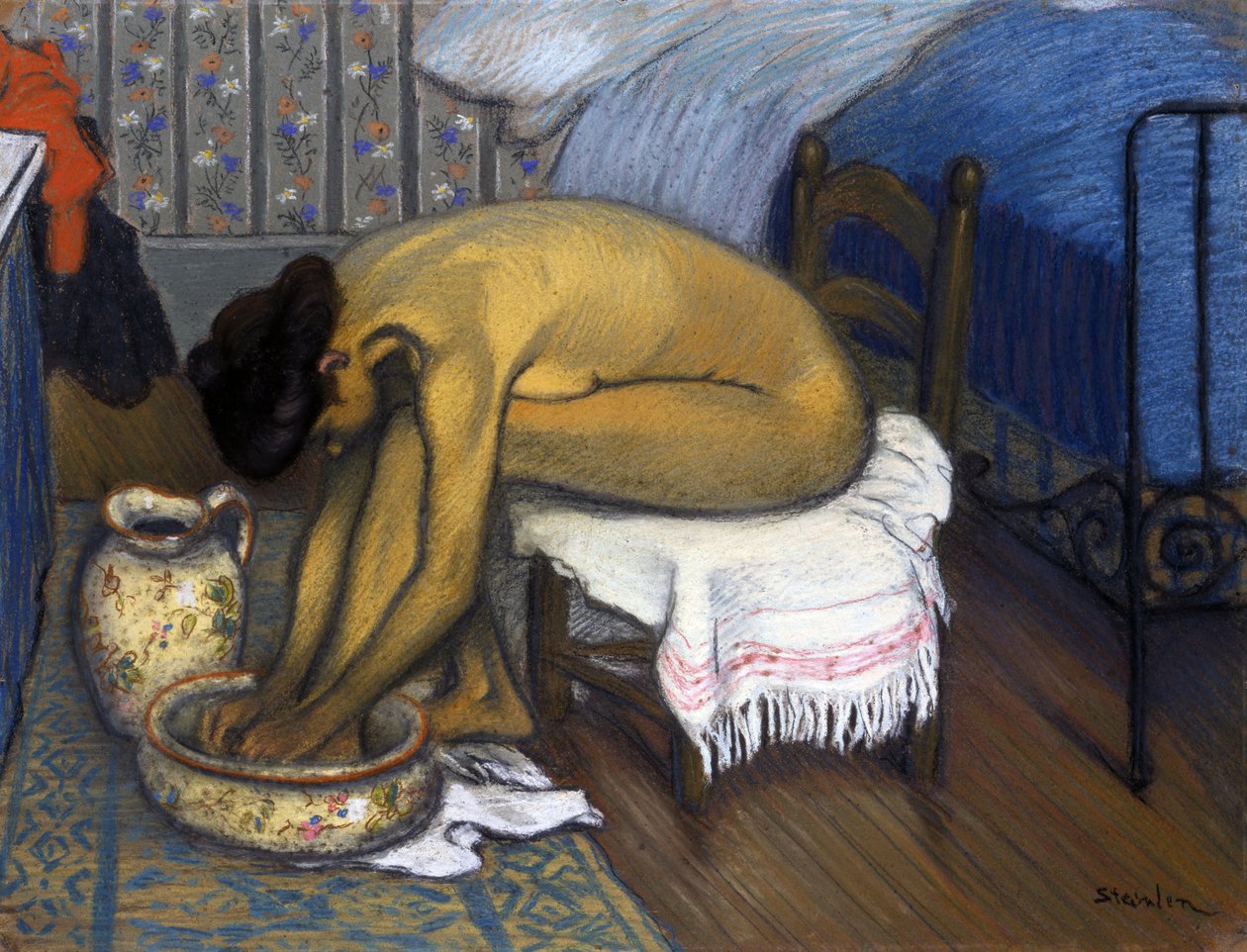 Steinlen fürdője, Theophile Alexandre (1859-1923) alkotó: Théophile Alexandre Steinlen