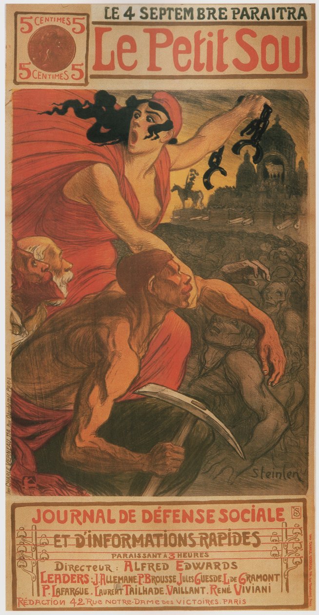 A kis fillér, 1900 alkotó: Théophile Alexandre Steinlen