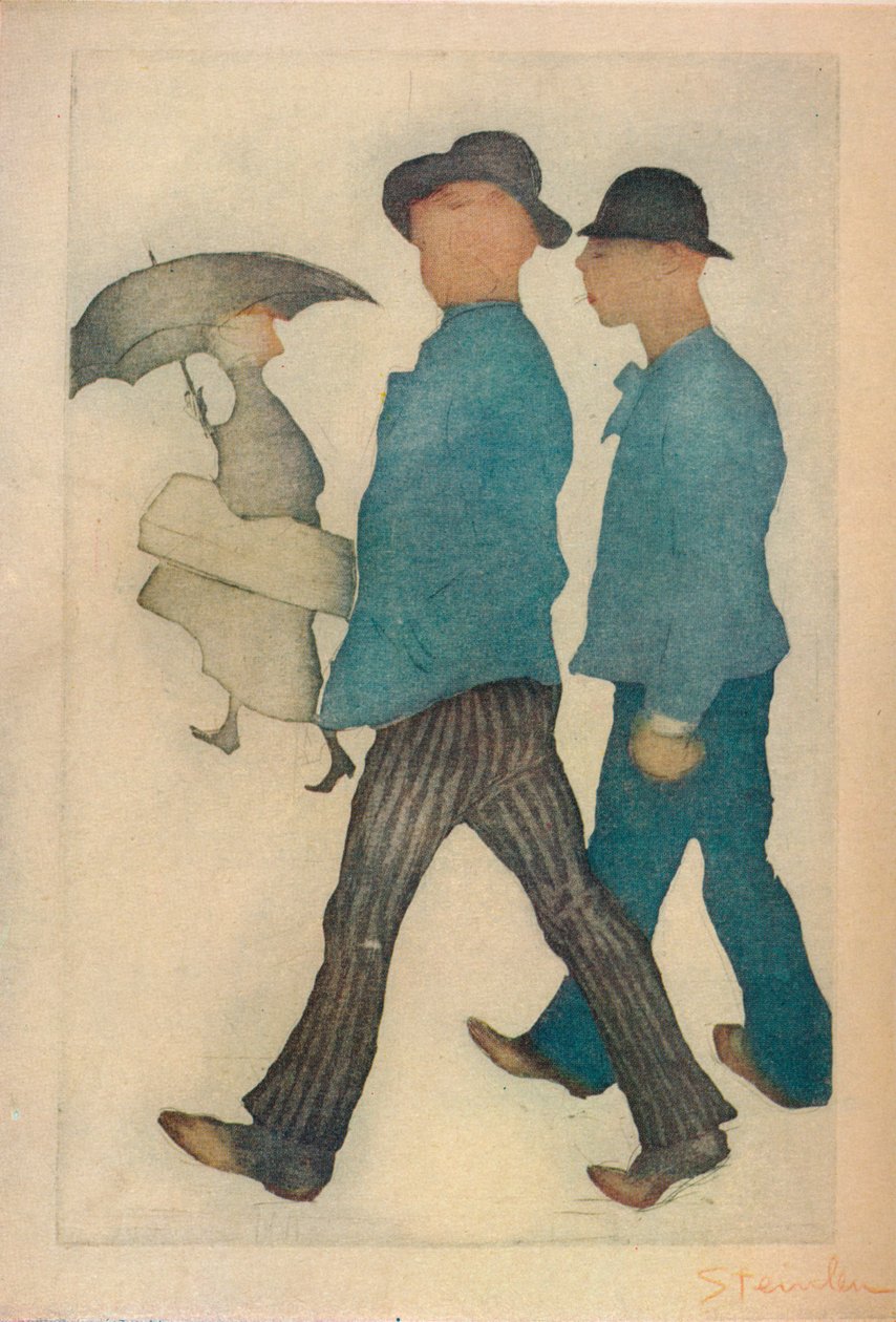 A két gigolo, 1898. alkotó: Théophile Alexandre Steinlen