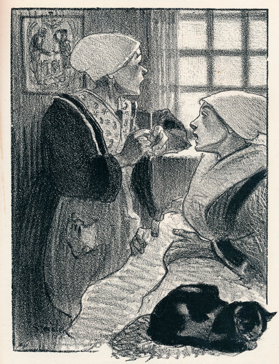A francia nők a női dalokból, 1897, 1898 alkotó: Théophile Alexandre Steinlen