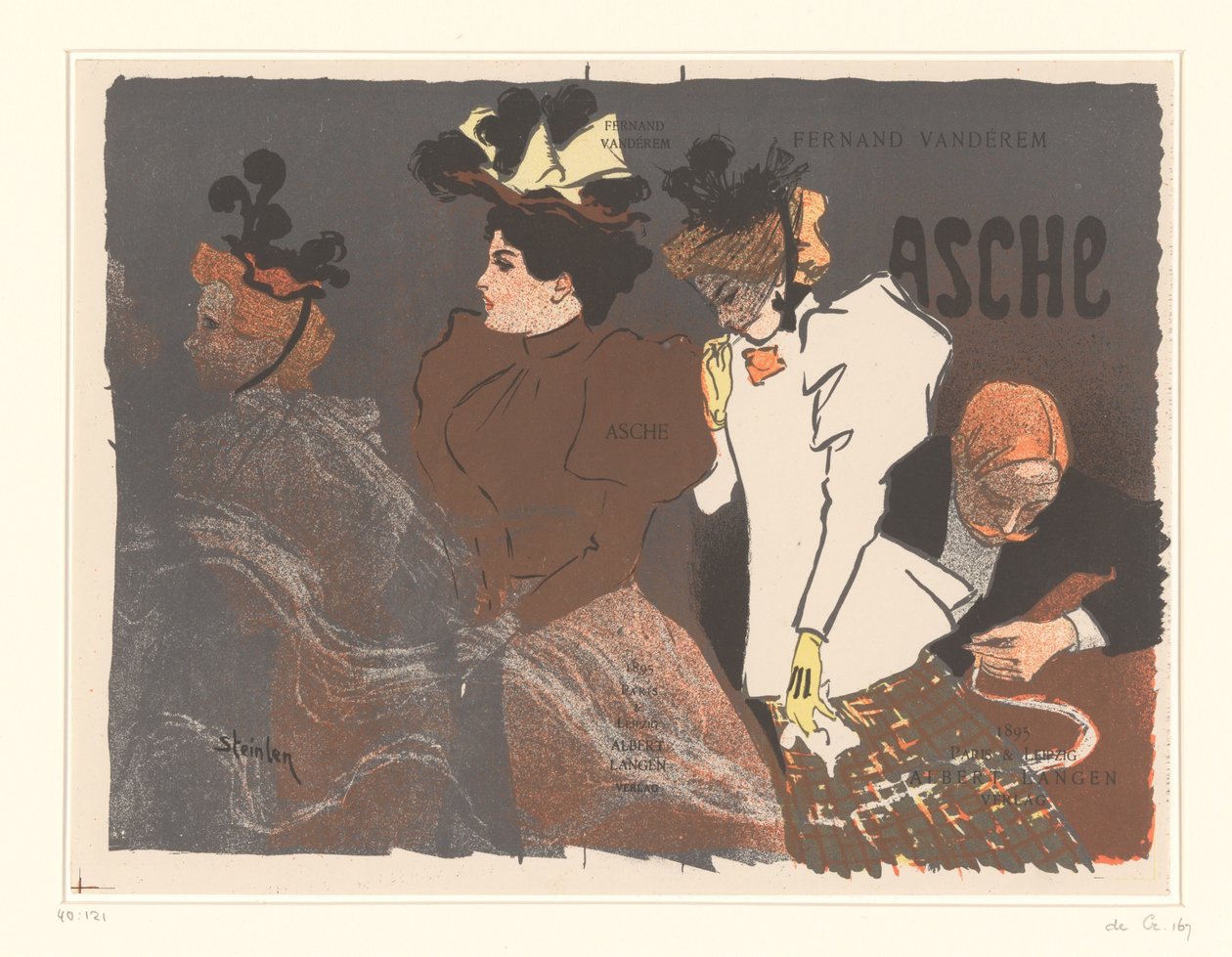 Fernand Vandérem Asche borítóillusztrációja alkotó: Théophile Alexandre Steinlen