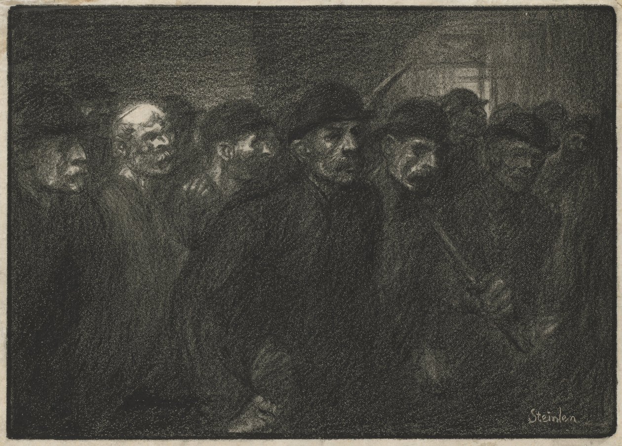 A gyárat elhagyó munkások alkotó: Théophile Alexandre Steinlen