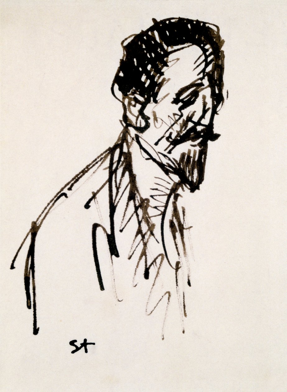 Jehan Rictus portréja, XX. század alkotó: Théophile Alexandre Steinlen