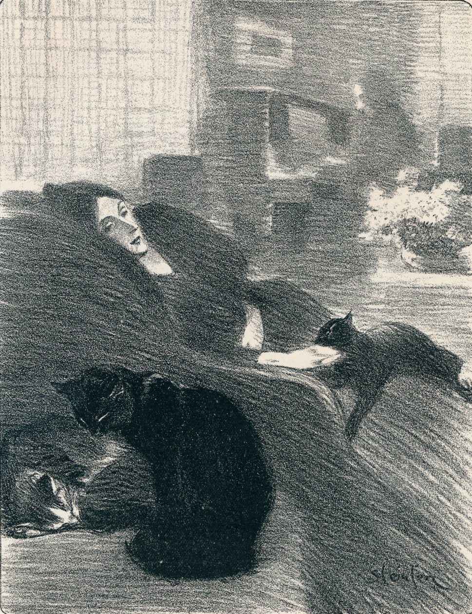 Amikor megöregszünk a Női dalokból, 1897, 1898 alkotó: Théophile Alexandre Steinlen