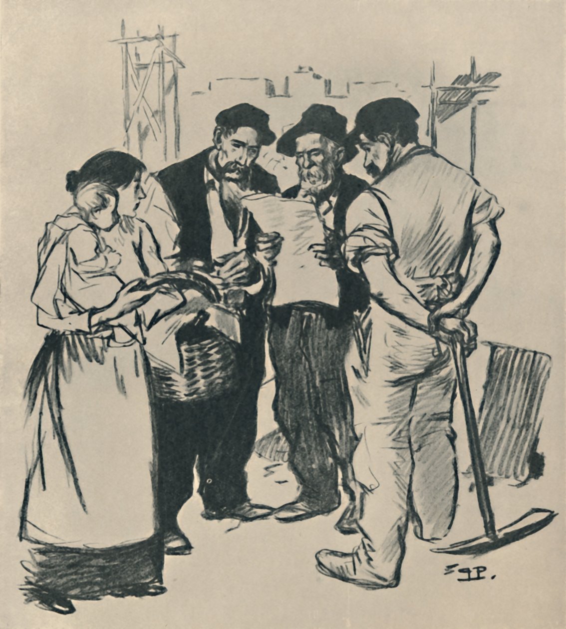 Throwback, 1894, 1919 alkotó: Théophile Alexandre Steinlen