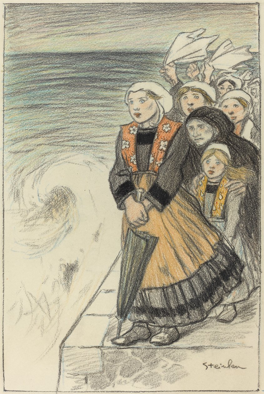 Tengerészek feleségei alkotó: Théophile Alexandre Steinlen