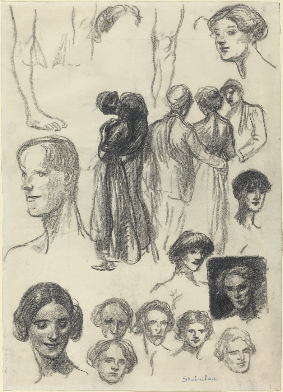 Vázlatok lapja alkotó: Théophile Alexandre Steinlen