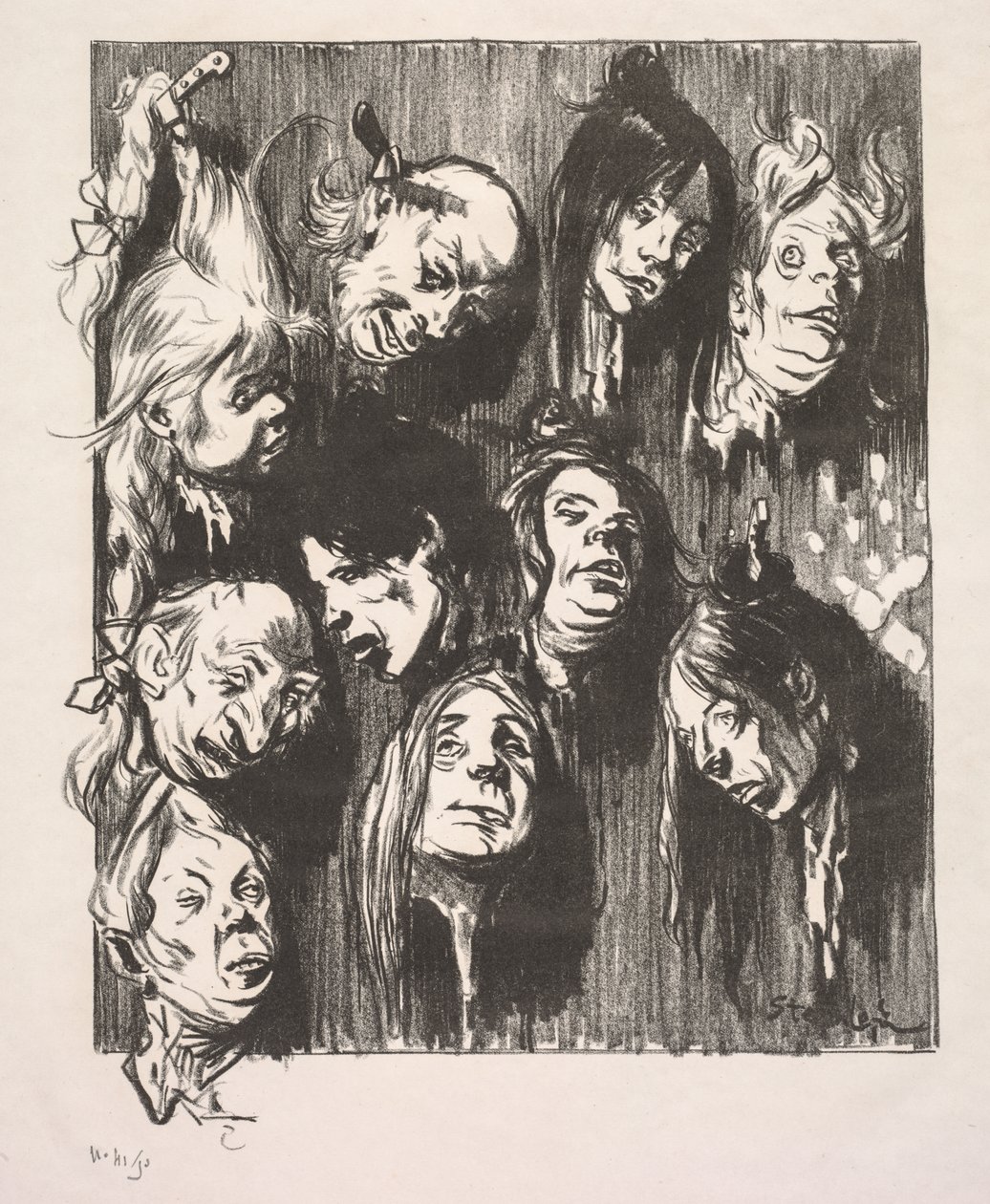 Tíz merénylet egy fillérért, 1897. alkotó: Théophile Alexandre Steinlen