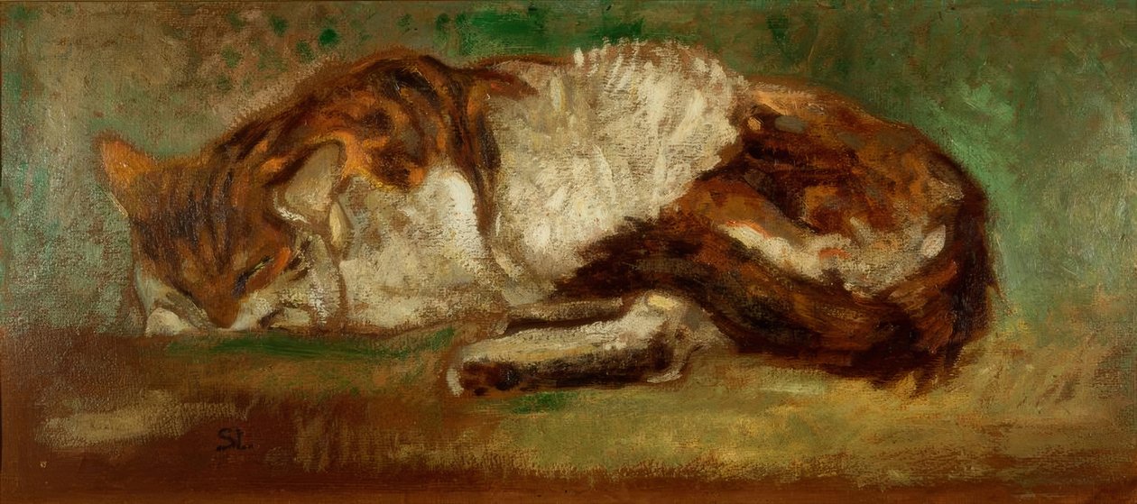 Th. A. Steinlen, alvó macska alkotó: Théophile Alexandre Steinlen