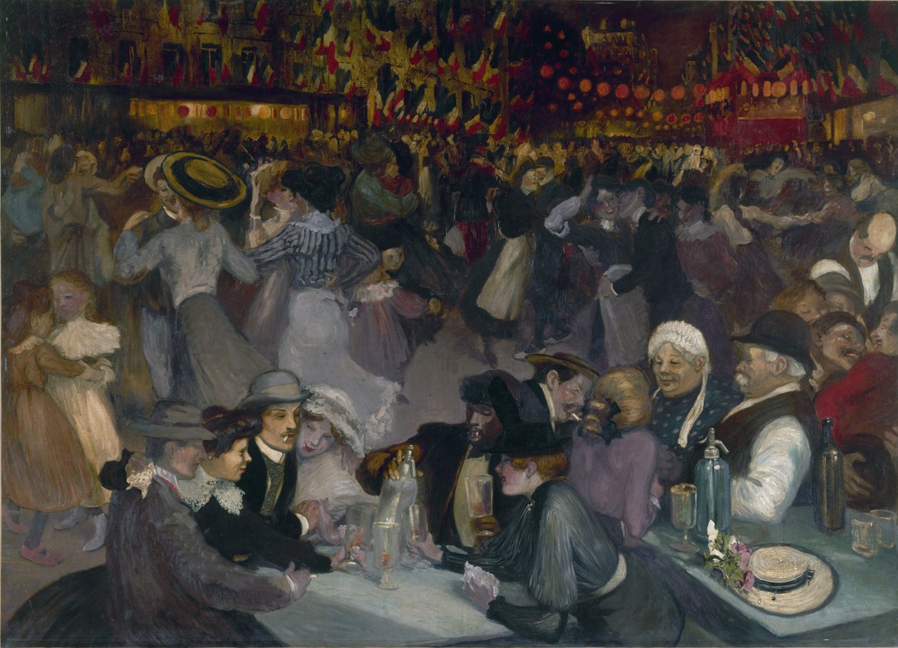 A bál július 14-én alkotó: Théophile Alexandre Steinlen