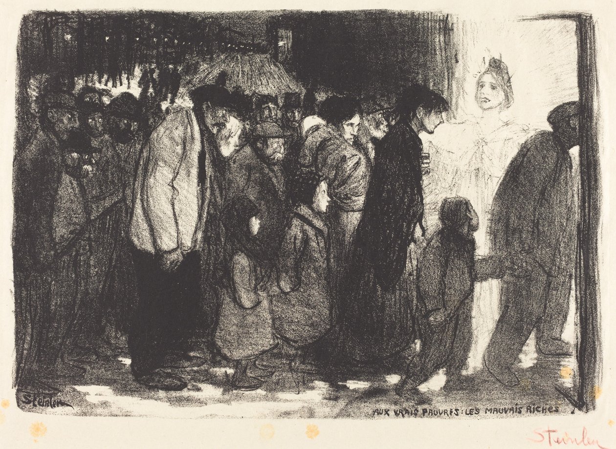 Az igazi szegényeknek: A gonosz gazdagok alkotó: Théophile Alexandre Steinlen