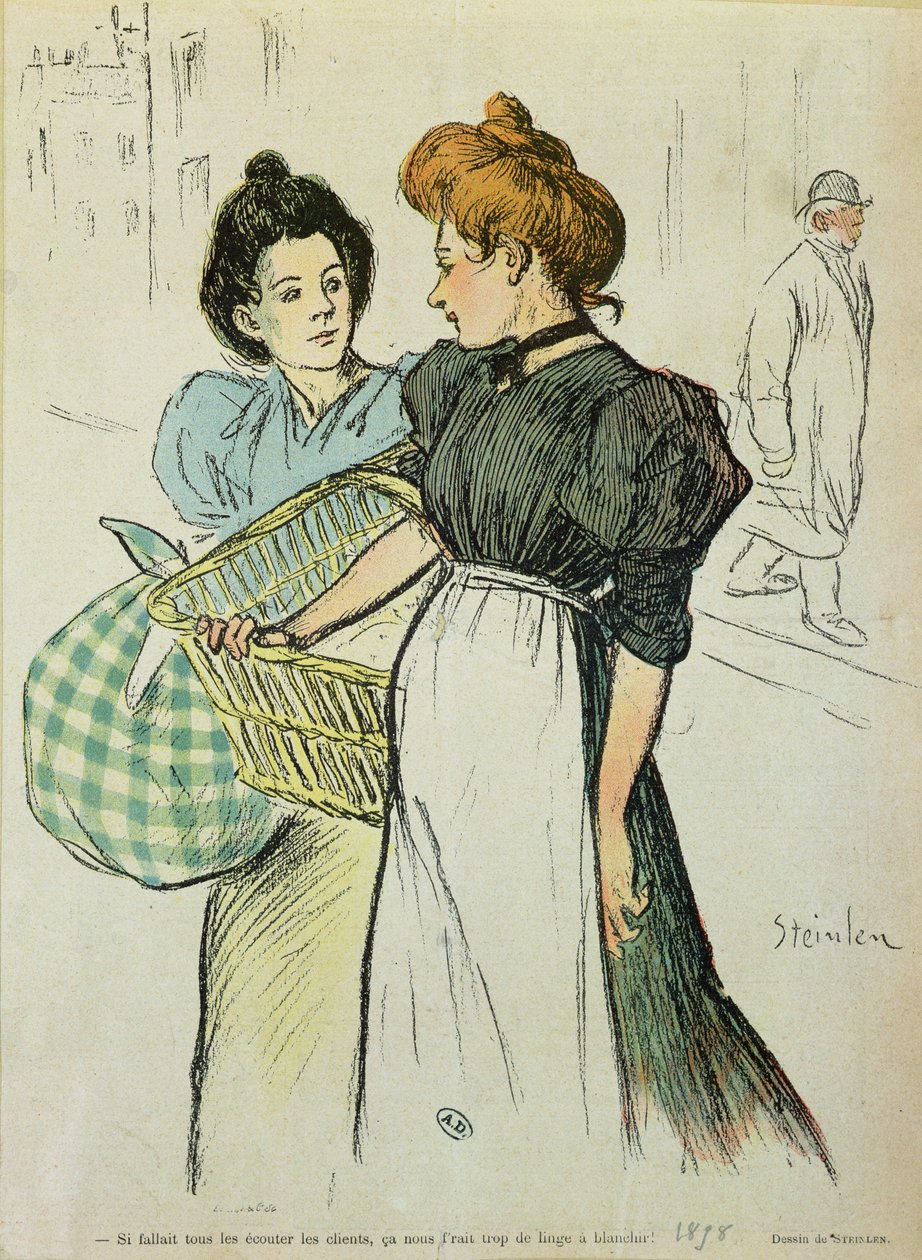 Két mosónő, 1898 alkotó: Théophile Alexandre Steinlen