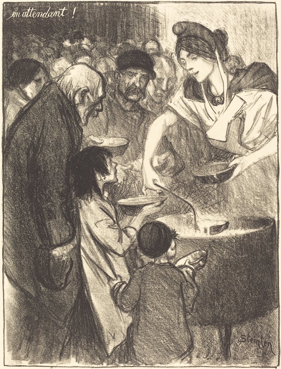 Várakozás (kísérő) alkotó: Théophile Alexandre Steinlen