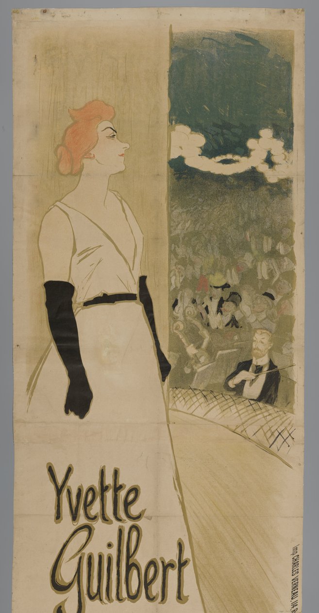 Yvette Guilbert nagykövetek alkotó: Théophile Alexandre Steinlen