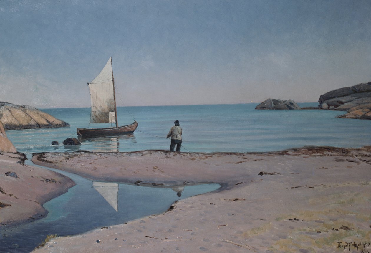 Strandszakasz Ula-nál alkotó: Thorolf Holmboe