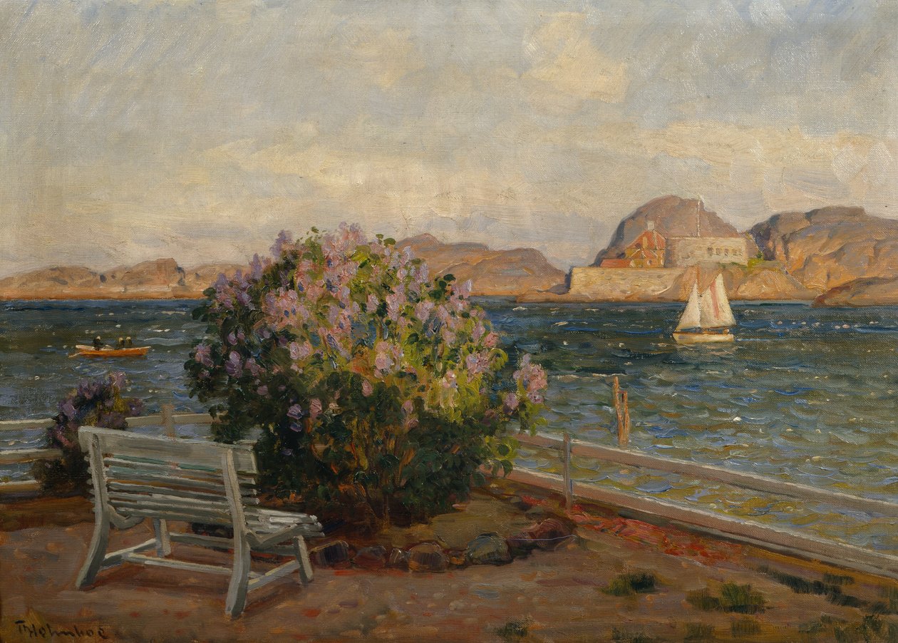 Staverntől (olaj, vászon) alkotó: Thorolf Holmboe