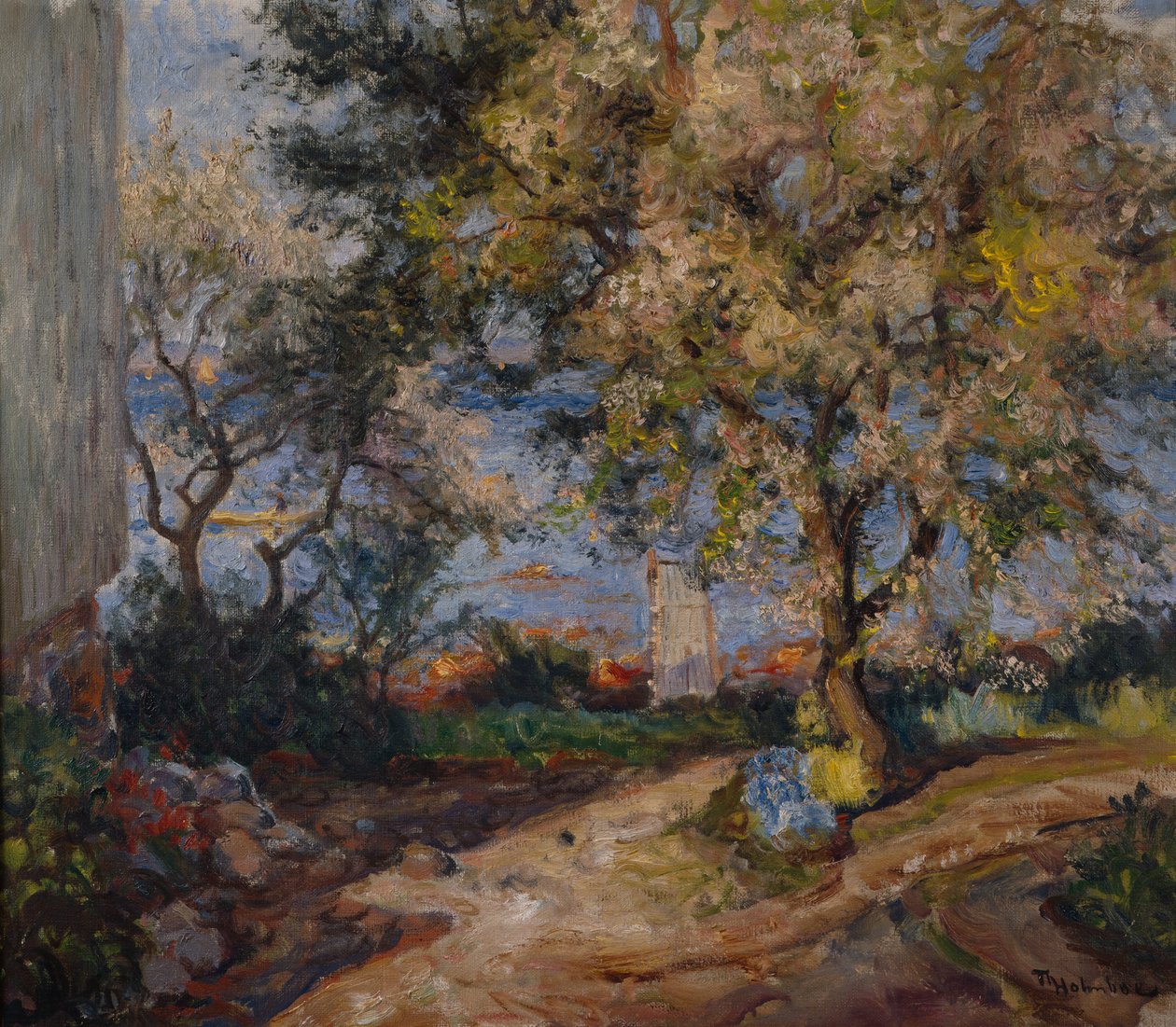 Gyümölcs virágzás (olaj, vászon) alkotó: Thorolf Holmboe