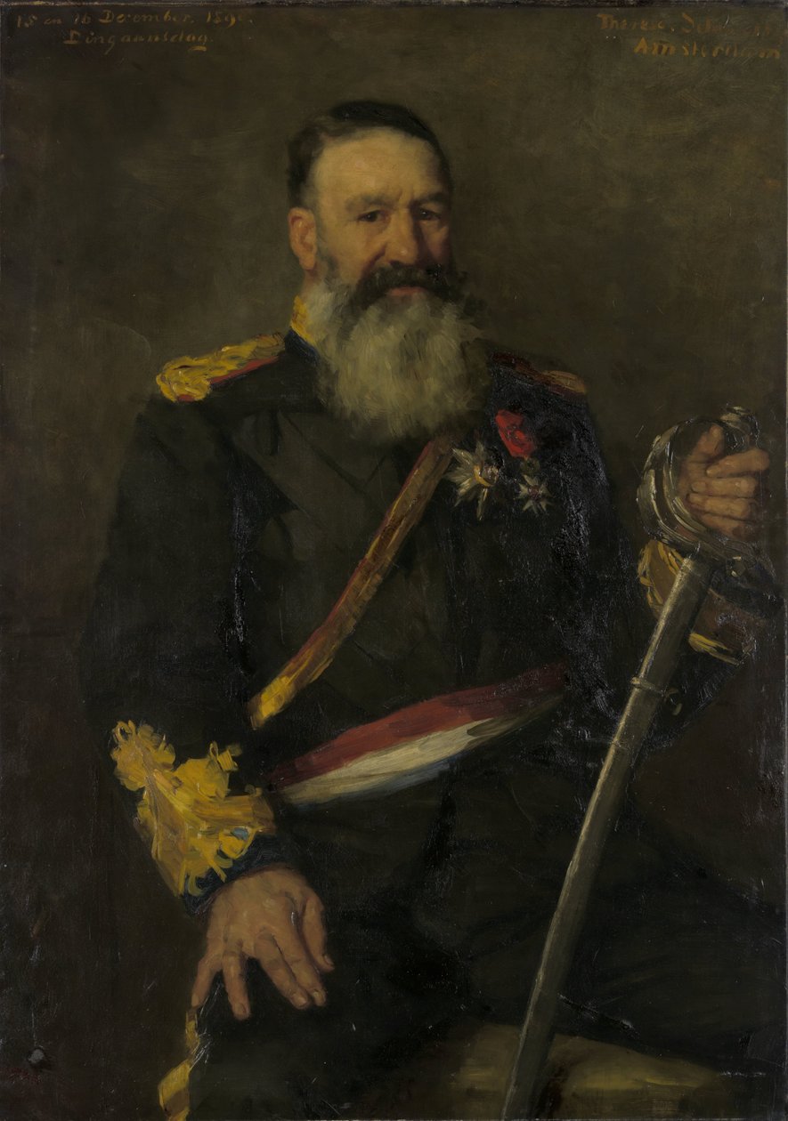 Piet J. Joubert (1831-1900). A Dél-afrikai Köztársaság tábornoka alkotó: Thérèse Schwartze