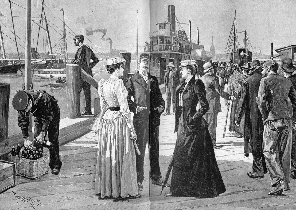A New York Yacht Club tagjai alkotó: Thure de Thulstrup